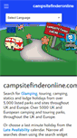 Mobile Screenshot of campsitefinderonline.com